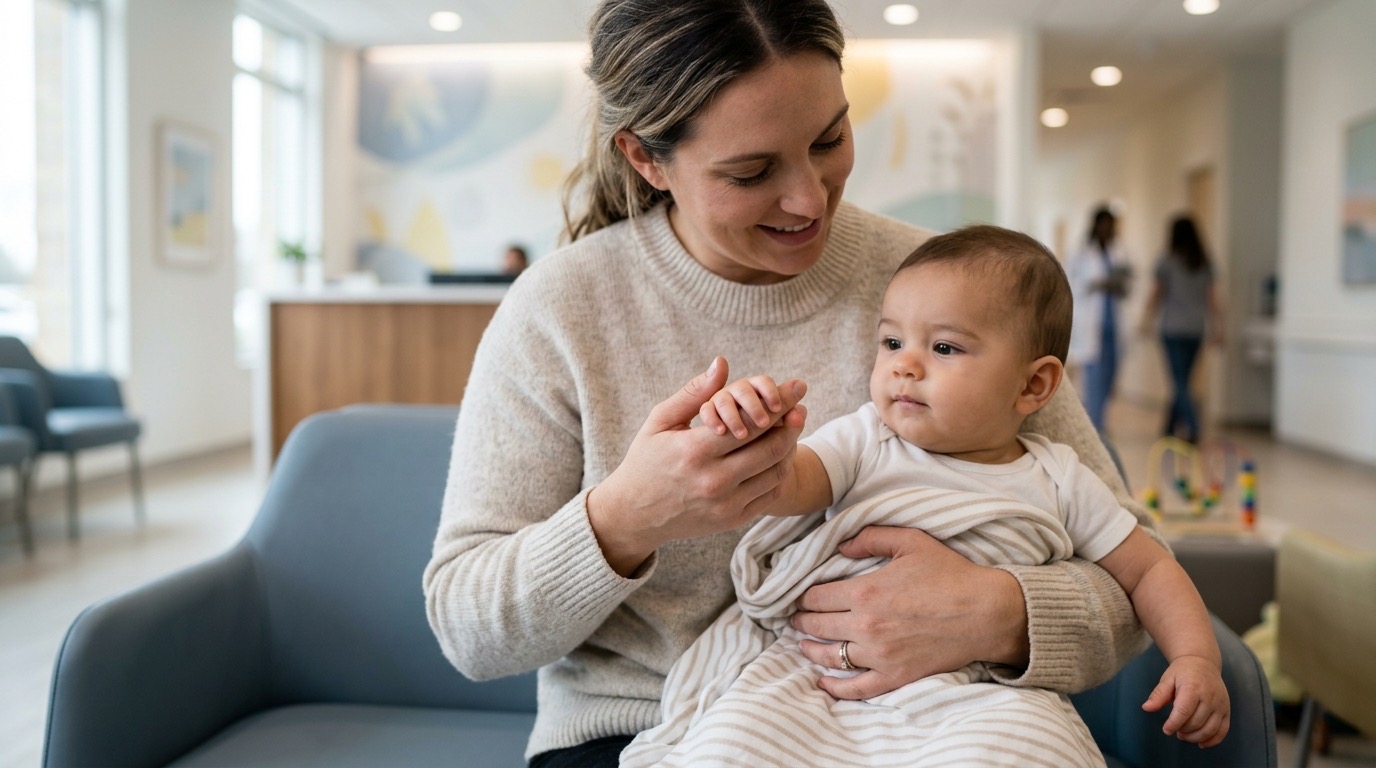 小児科・皮膚科での受診イメージ