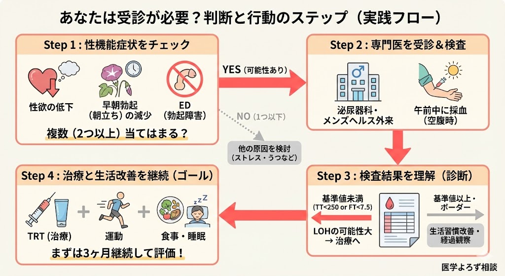 LOH症候群の診断・治療アクションステップ